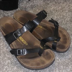 Black Birkenstock sandals